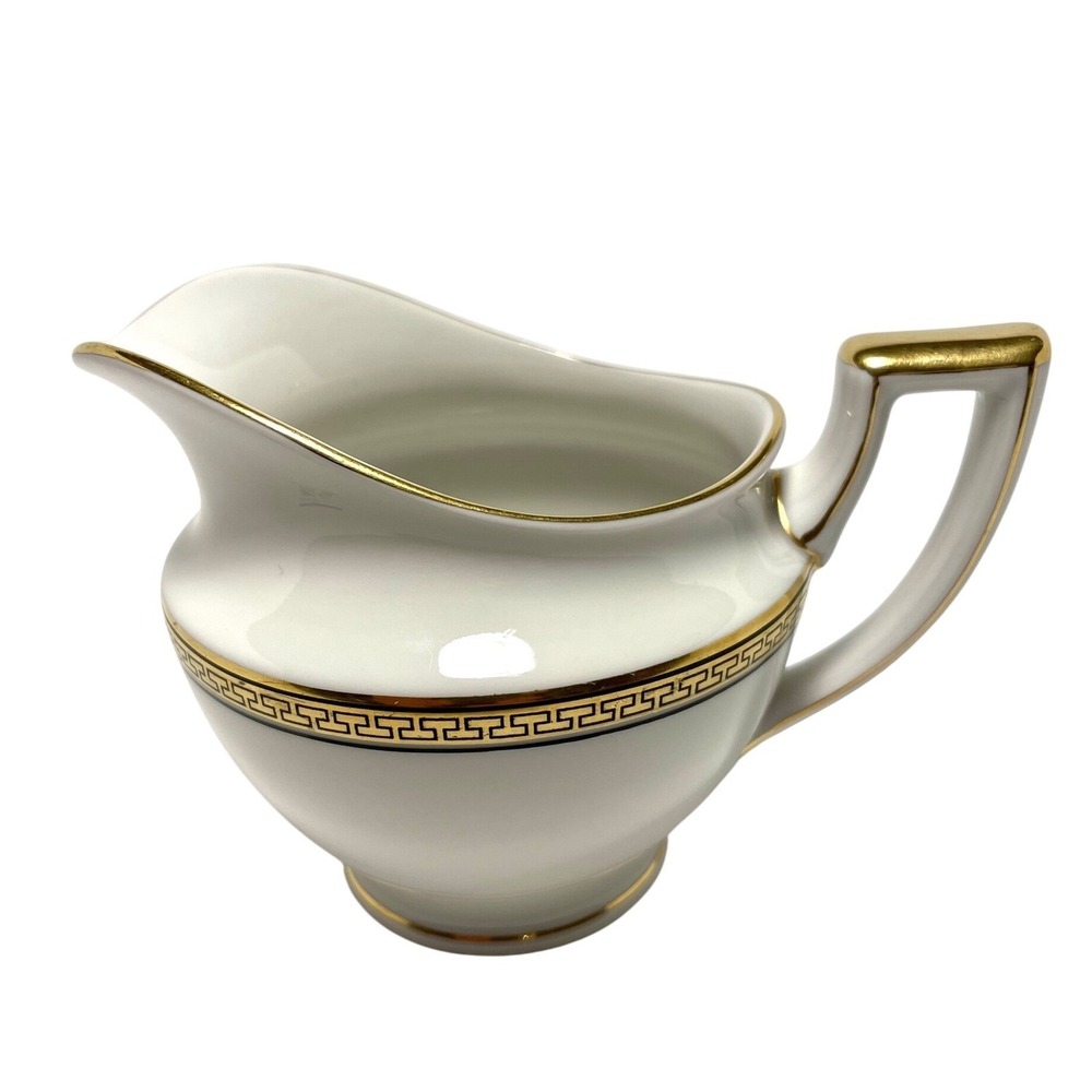 VINTAGE Heinrich H&C Selb Bavaria Germany US Zone Gold Creamer 1946-1949